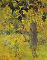 Man Picking Fruit from a Tree, 1897, gauguin