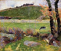 Meadow at the banks of Aven, 1888, gauguin