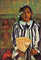No Merahi Metua Tehaamana (Tehaamana has many parents), 1893, gauguin