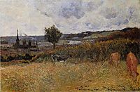 Near Rouen, 1884, gauguin