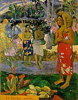 Orana Maria (We Hail Thee Mary), 1891, gauguin
