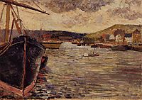 The Port Of Rouen, 1884, gauguin