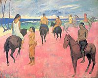 Riders on the beach, 1902, gauguin