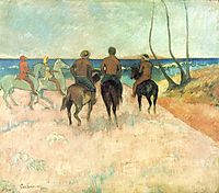 Riders on the beach I, gauguin