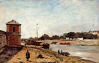 The Seine opposite the wharf de passy, 1875, gauguin