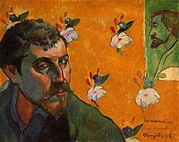 Self-Portrait Dedicated to Vincent van Gogh (Les Misérables) , 1888, gauguin