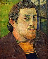 Self portrait at Lezaven, 1888, gauguin