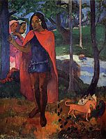 The Sorcerer of Hiva Oa (Marquesan Man in the Red Cape), 1902, gauguin