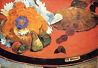 Still Life Fete Gloanec , gauguin
