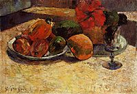 Still life with mangoes and hibiscus, gauguin