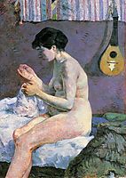 Suzanne Sewing - Study of a Nude, gauguin