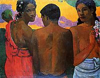 Three Tahitians, 1899, gauguin