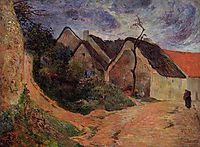 Village street, Osny, 1883, gauguin