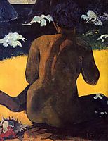 Woman by the sea, 1892, gauguin