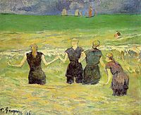 Women bathing (Dieppe), gauguin