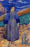 Young breton by the sea, 1889, gauguin