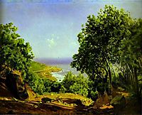 Livorno. Road to the Sea at Antiniano near Livorno, 1862, ge