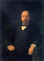 Portrait of the Poet Nikolay Nekrasov, 1872, ge