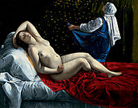 Danae, 1612, gentileschi