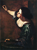 Self-portrait as the Allegory of Painting, 1639, gentileschi