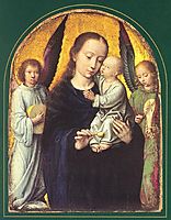 Mary and Child with Two Angels Making Music, gerarddavid