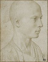 Study of a Bust of Yyoung Boy with Shaved Head, gerarddavid