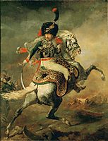 An Officer of the Chasseurs Commanding a Charge, 1812, gericault