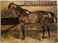 Brown Horse in the Stalls, gericault