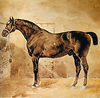 English Horse in Stable, 1810-12, gericault