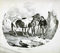 Horses of the Auvergne, 1822, gericault
