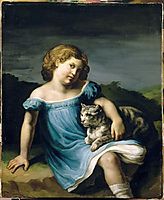 Portrait of Louise Vernet as a Child, 1819, gericault