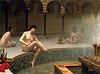 A Bath, Woman Bathing Her Feet, gerome