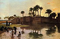 Bathers by the Edge of a River, 18, gerome