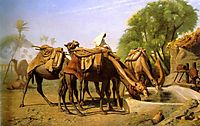 Camels at the Trough, 1857, gerome