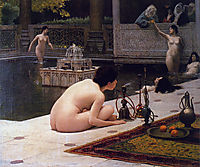 The Hookah Lighter, c.1898, gerome