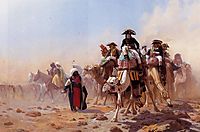 Napoleon and his General Staff in Egypt, 1867, gerome