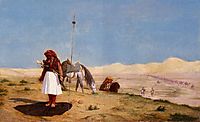 Prayer in the Desert, 1864, gerome