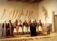 Prayer in the House of an Arnaut Chief, gerome
