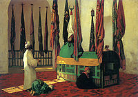 Prayer at the Mausoleum for Sultan Qayut, gerome
