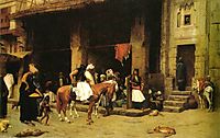 A Street Scene in Cairo, 1870-1871, gerome
