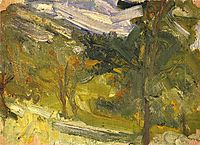 Landscape study, 1907, gerstl