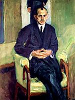 Portrait of a seated man, 1908, gerstl