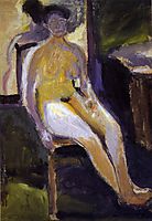 Seated Female Nude, 1908, gerstl