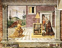 Annunciation, 1482, ghirlandaio