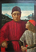 Francesco Sassetti and His Son Teodoro, c.1487, ghirlandaio