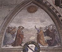 Meeting of Augustus and the Sibyl, 1485, ghirlandaio