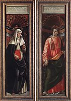 St. Catherine of Siena and St. Lawrence, c.1490, ghirlandaio
