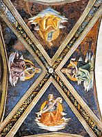 Vaulting of the Sassetti Chapel, c.1485, ghirlandaio
