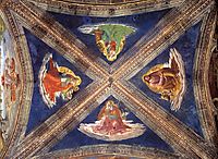 Vaulting of the Tornabuoni Chapel, 1490, ghirlandaio