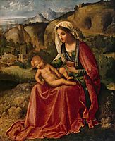 Madonna and Child in a Landscape, 1504, giorgione